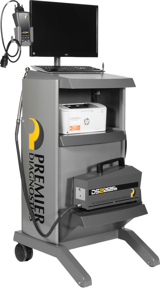 Petrol gas analyser and diesel smoke meter for MOT emissions testing