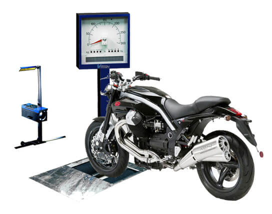 Motorcycle Class 1 and 2 MOT test bay equipment