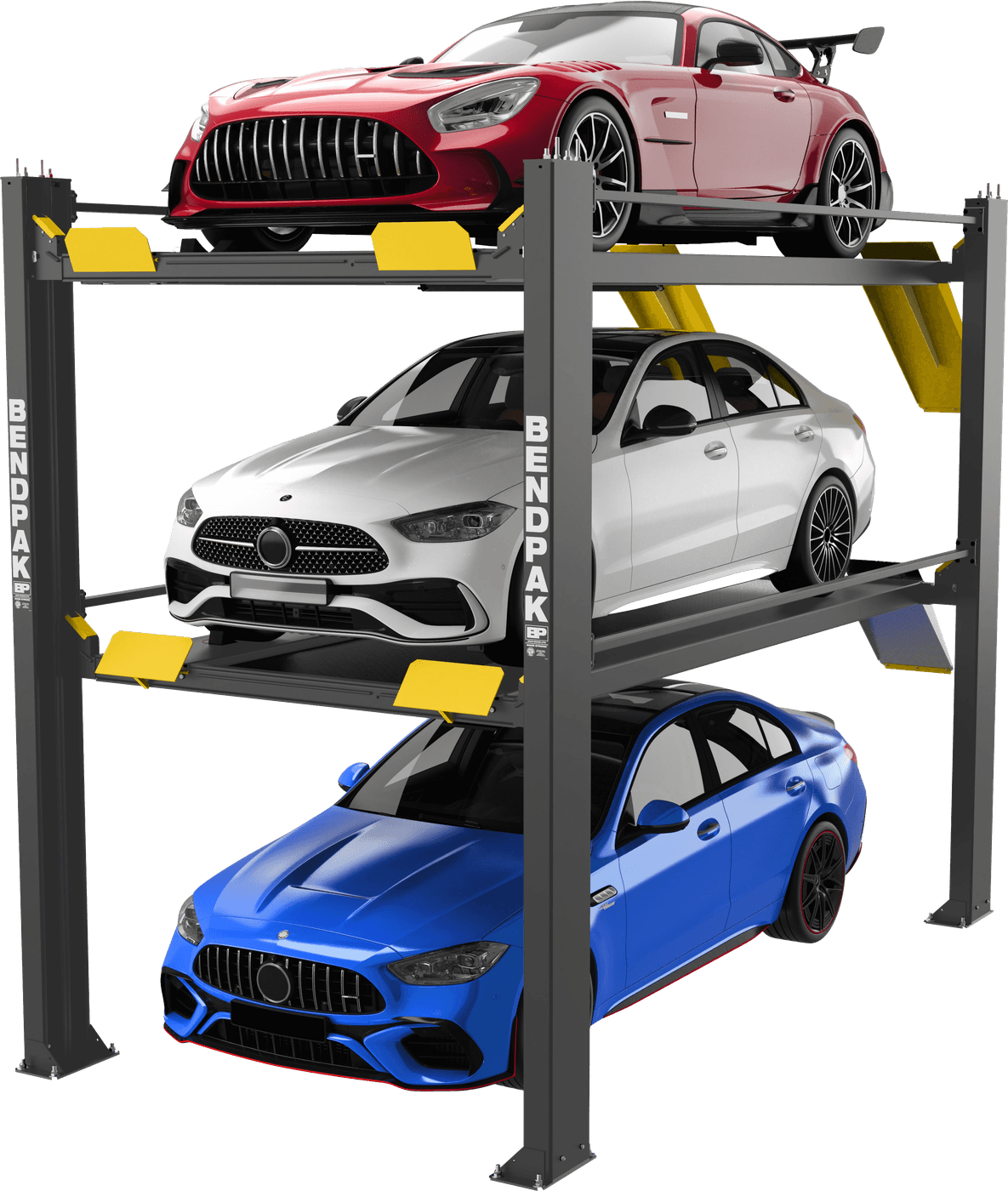 BendPak HD-973P tri-level four-post parking lift
